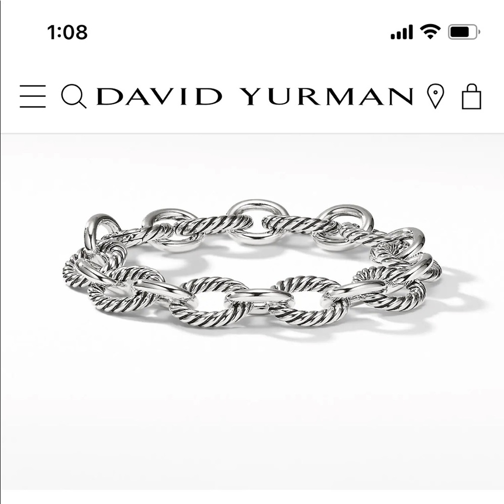 David Yurman chain link bracelet, sterling, brand new!